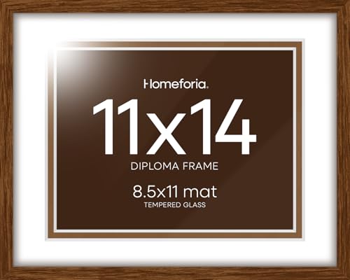 11x14 Brown Oak Diploma Frame