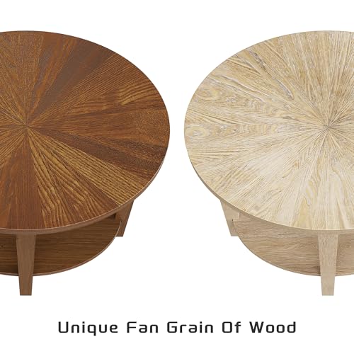 Solid Wood Oval Accent End Table