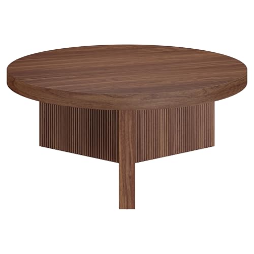 36" Scandinavian Fluted Coffee Table