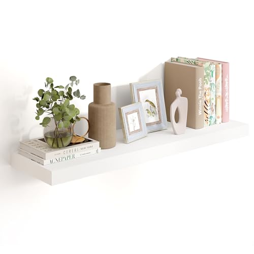 Floating Shelves 35.7" W x 10.3" D White Set of 1