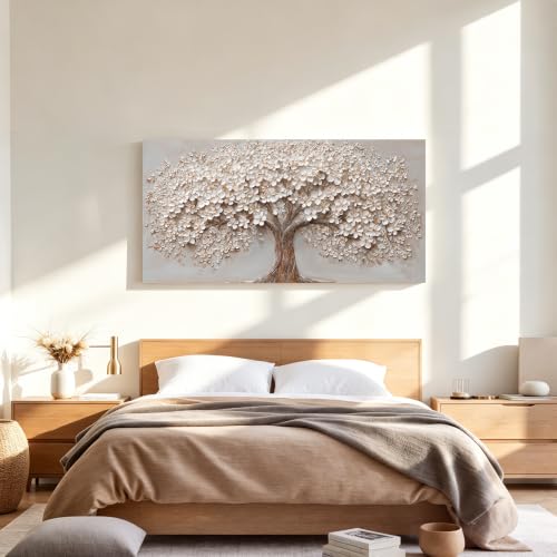 Canvas Wall Art Decor Prints Modern Botanical Wall Art Pictures for Living Room Tree of Life Wall Art Decor Prints Artwork for Walls Bedroom Office Decor 20" X 40"Printed Decorative Painting