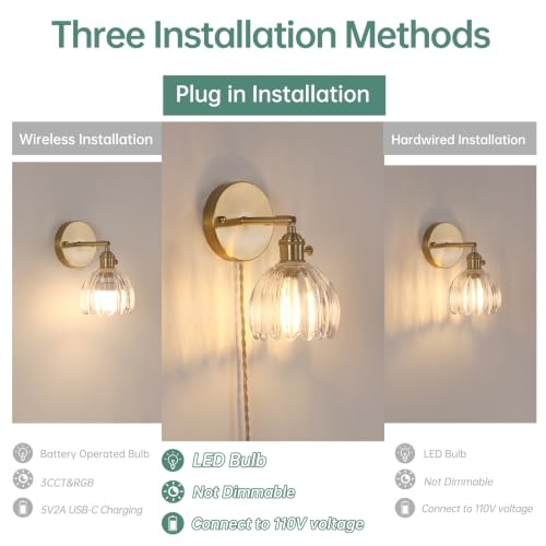 Plug in Wall Sconce