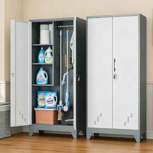61" Metal Garage Storage Cabinet