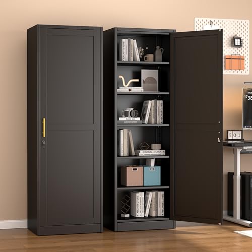 Metal Locker Tall Narrow Storage Cabinet
