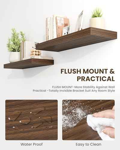 30" Floating Shelves for Wall (2 Count)