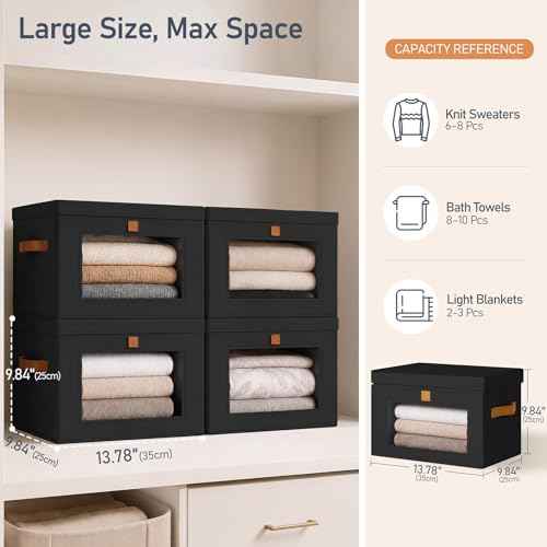 Storage Bins with Lids (6 Count)