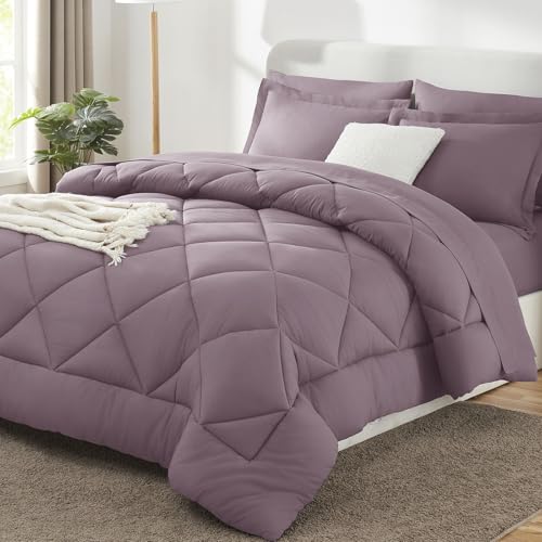 King Size Comforter Set Dusty Purple