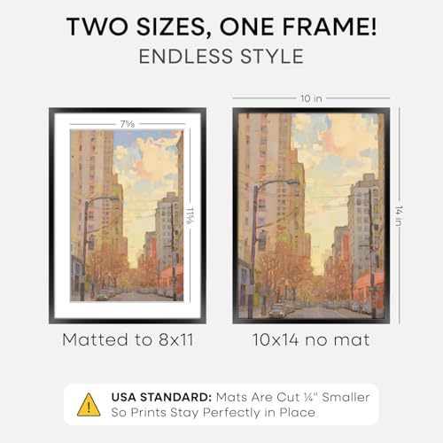 10x14 Black Picture Frame (2 Count)