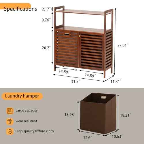 Tilt Out Laundry Hamper with shelves