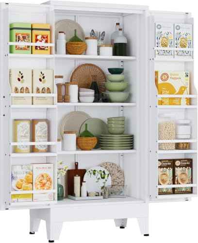 48" H Metal Kitchen Pantry Storage Cabinet