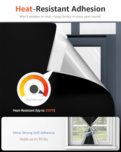 Blackout Curtains Portable 72”x84” No Drill Black Out Window Cover