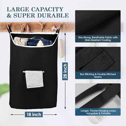 TFLC Over the Door Hanging Laundry hamper bag