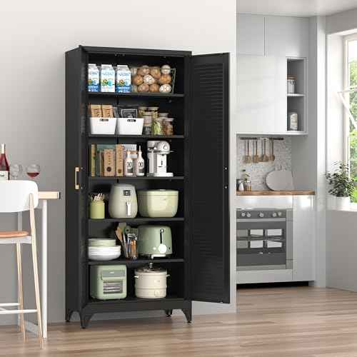 75" Metal Storage Cabinet