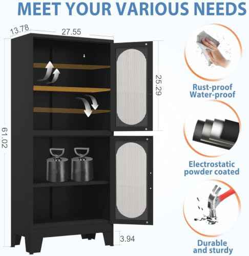 Black Kitchen Pantry Cabinet