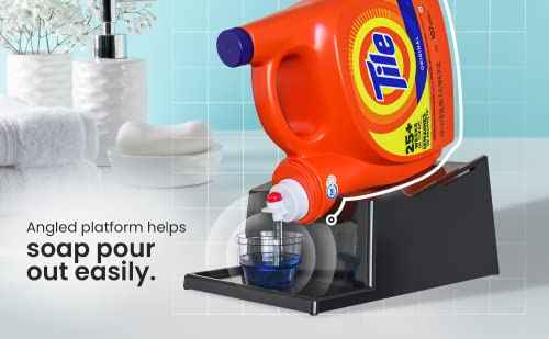 Liquid Laundry Detergent Holder Stand with Drip Tray (2 Count)