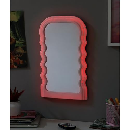 LED Wavy Wall Mirror