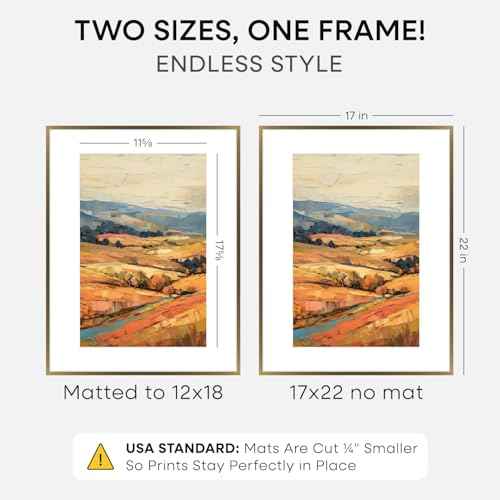 17x22 Bronze Picture Frame