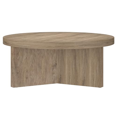 36" Scandinavian Fluted Coffee Table