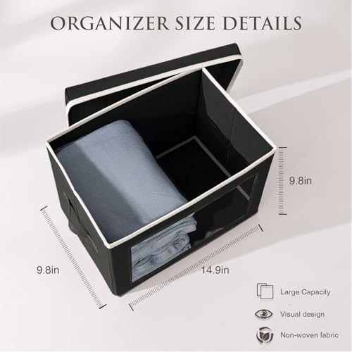 Stackable Storage Bins with Lids (5 Count)