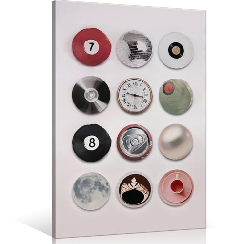 Colorful Vintage Disco Ball Canvas Wall Art
