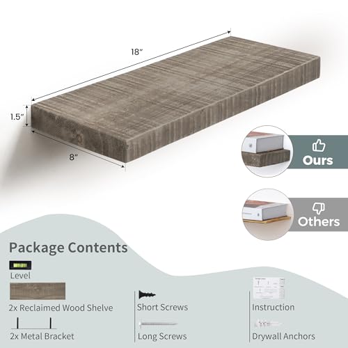 Floating Shelves for Wall (2 Count)
