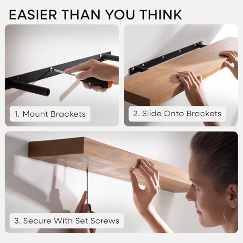 18 Inch Floating Shelves (2 Count)