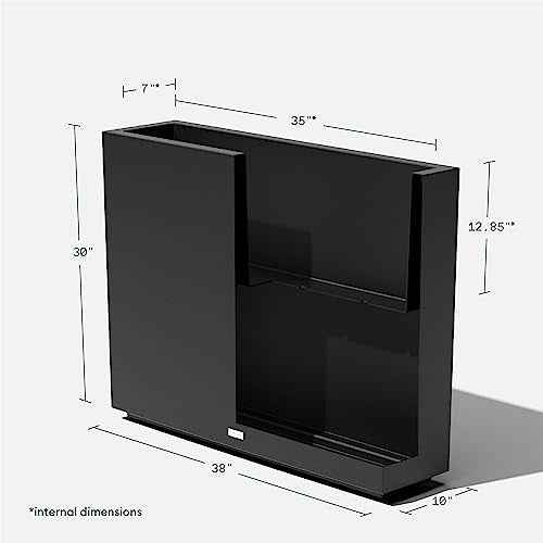 Block Series Span Planter + Arrow Privacy Screen Set
