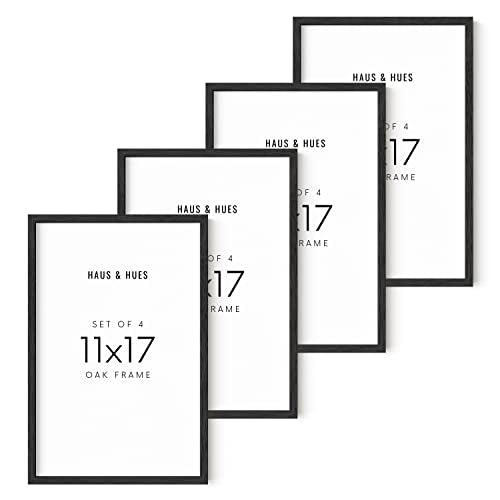 11x17 Black Oak Frame Set of 4 (4 Count)