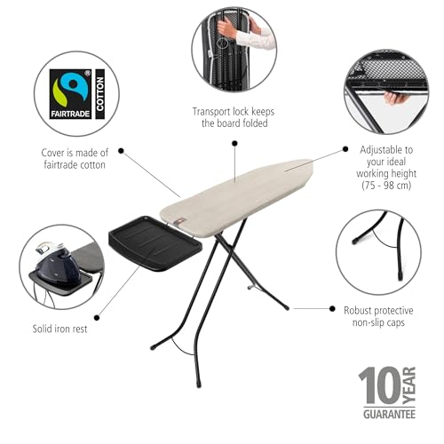 Comfort Ironing Board with Solid Steam Generator Rest