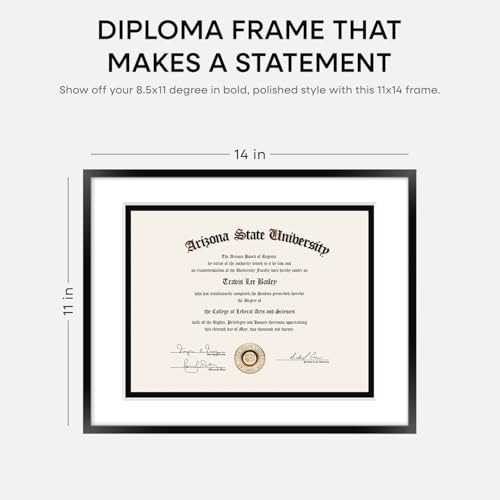 11x14 Black Diploma Frame (3 Count)