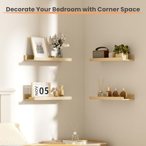 Floating Shelves for Wall Decor Storage (6 Count)