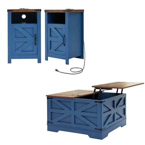 Farmhouse Coffee Table and End Table Sets of 3 (3 Count)