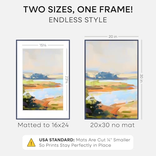 20x30 Blue Picture Frame