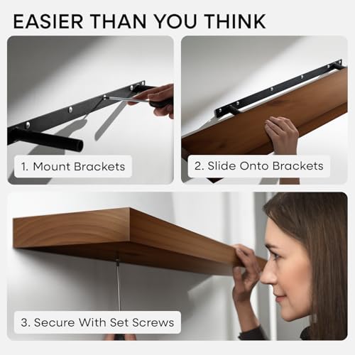 16 Inch Floating Shelves (3 Count)