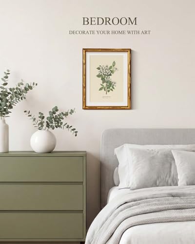Gold Framed Bamboo Wall Art