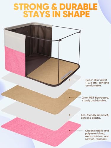 2 Pack Fabric Closet Storage Bins for Shelves (2 Count)