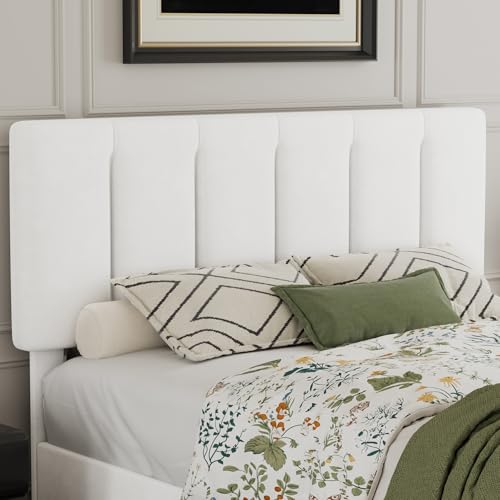 Full Size Bed Frame with Upholstered Headboard