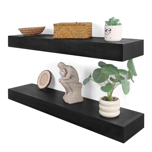 Floating Shelves 3 inch Thick for Wall Set of 2