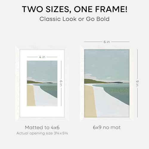 6x9 White Oak Picture Frame