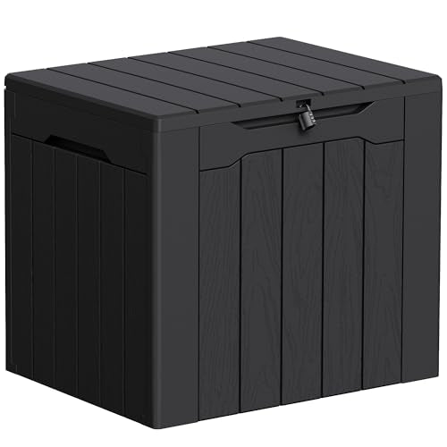 33 Gallon Resin Deck Box All Weather Outdoor Storage Boxes