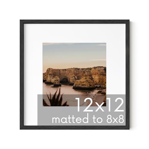 Solid Oak 12”x12” Picture Frame Matted to 8”x8”