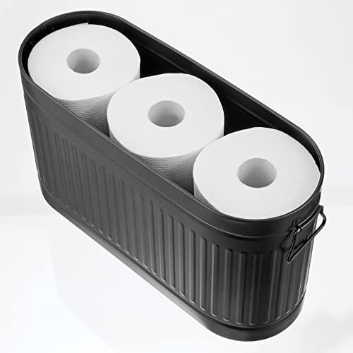 Large Steel Free Standing Toilet Paper Organizer (6 Count)