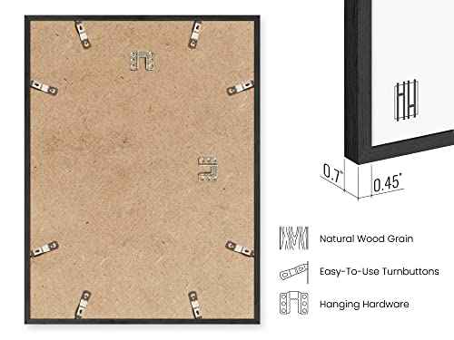 20x30 Black Oak Frame Set of 4