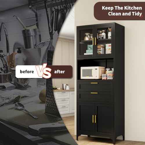 71" Kitchen Pantry Cabinet