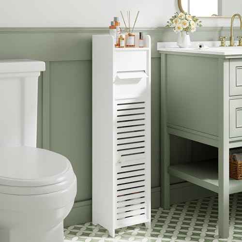 Slim Narrow Bathroom Storage Cabinet