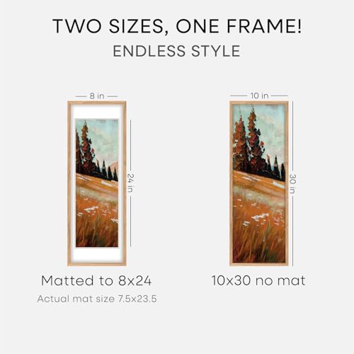 10x30 Natural Oak Picture Frame (2 Count)