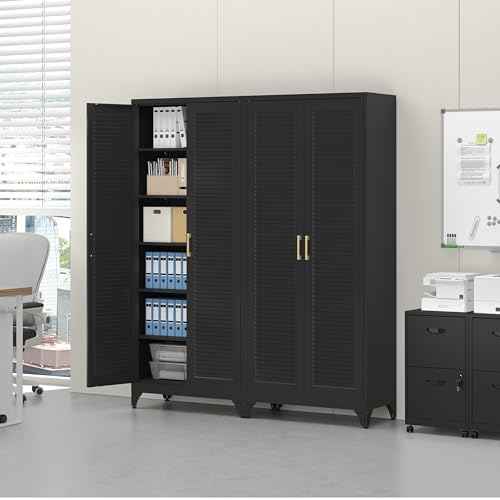 75" Metal Storage Cabinet