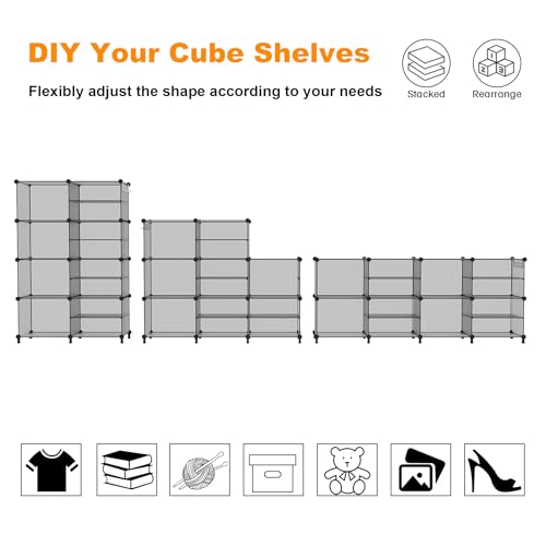 Closet Organizer 8 Cube Storage Shelves