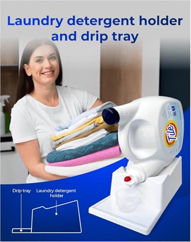 Liquid Laundry Detergent Holder Stand with Drip Tray (2 Count)