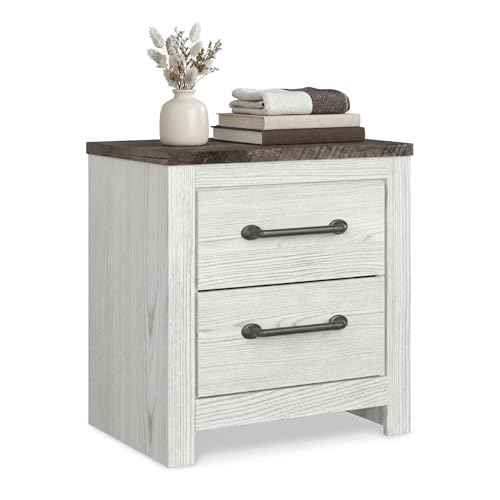 Engineered Wood 2 Drawer Nightstand